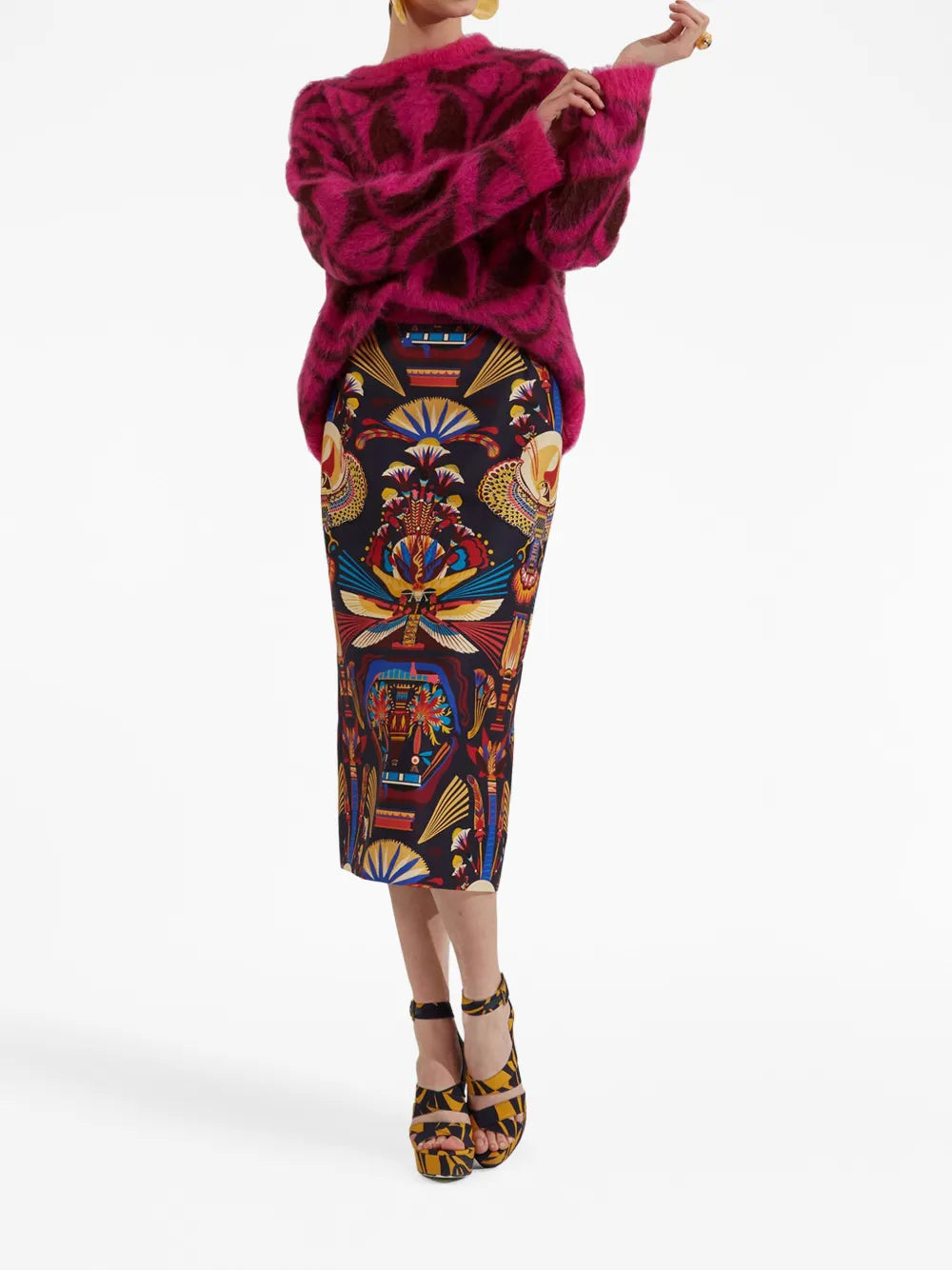 Intarsia-Knit Long-Sleeve Jumper