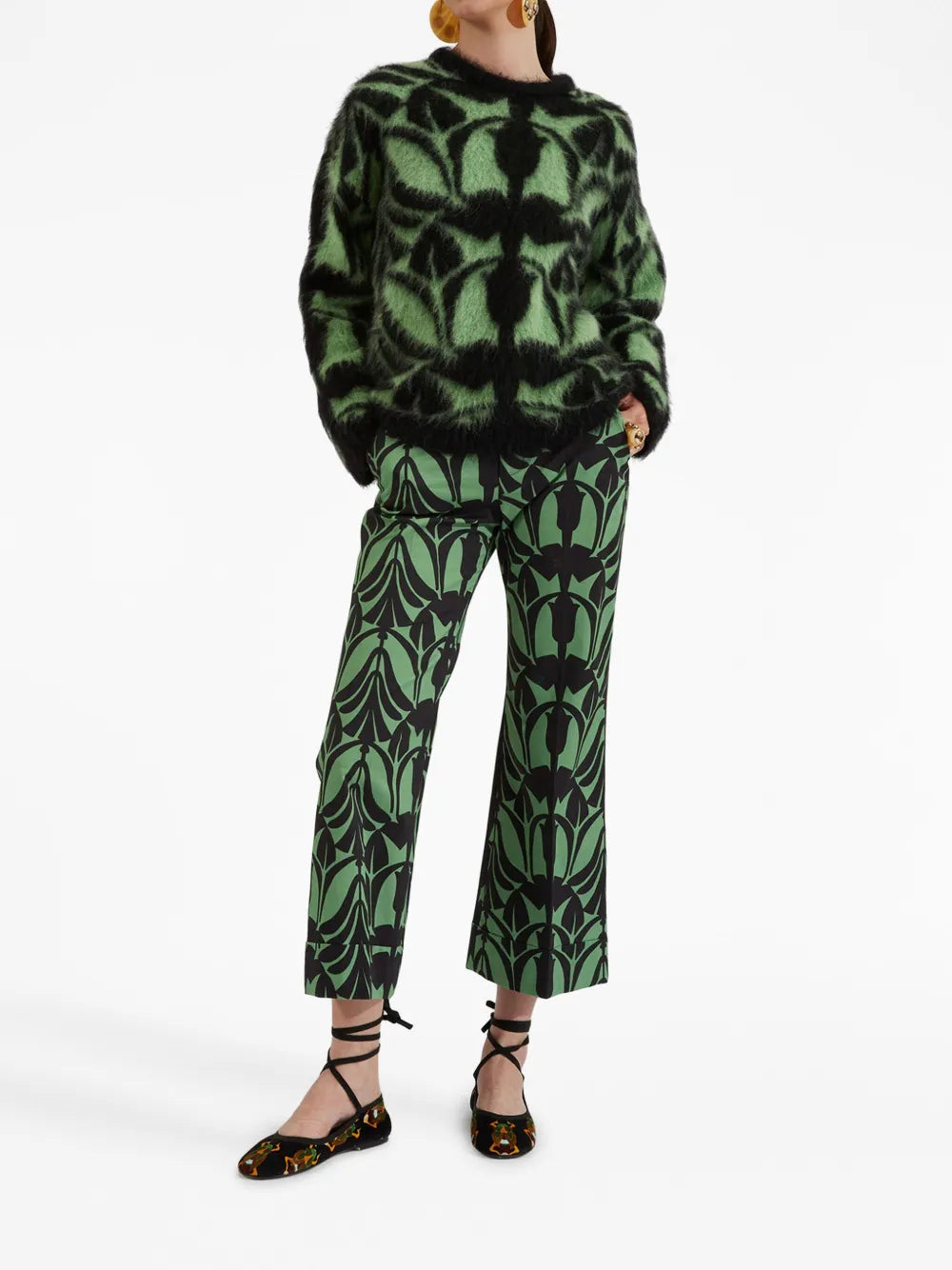 Intarsia-Knit Long-Sleeve Jumper