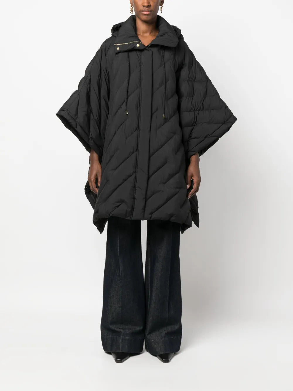 Mutex Quilted Hooded Cape