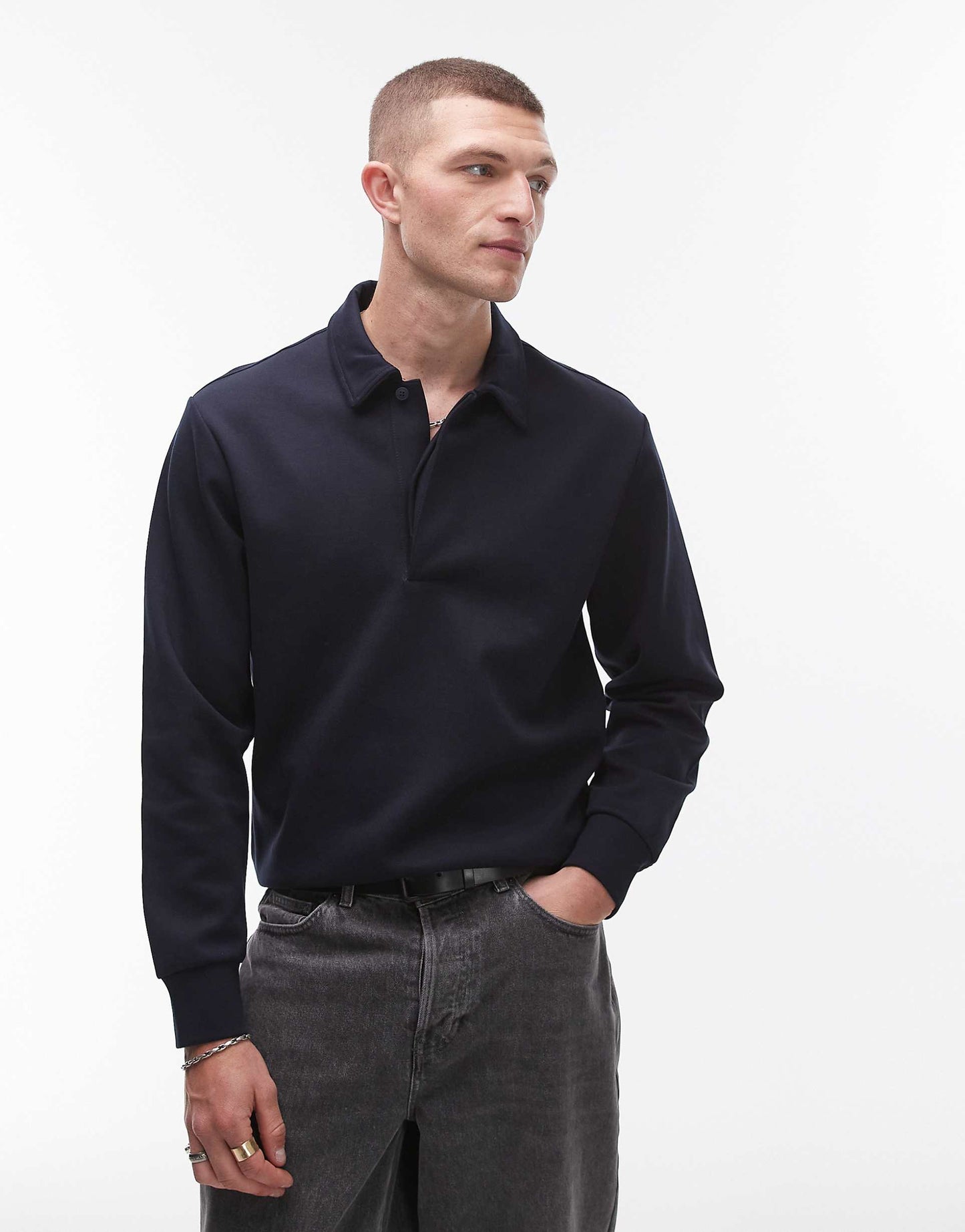 Collared Sweatshirt