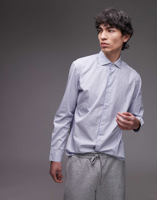 Egyptian Cotton Striped Shirt