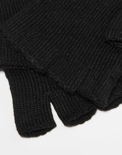 Wood Unisex Fingerless Gloves