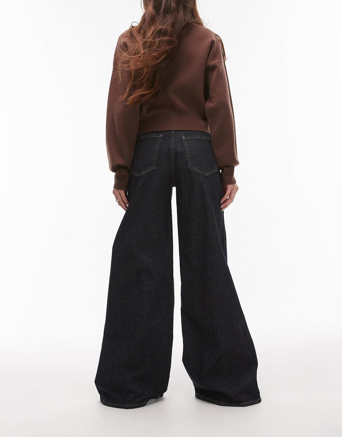 Longline Wide Leg Jeans
