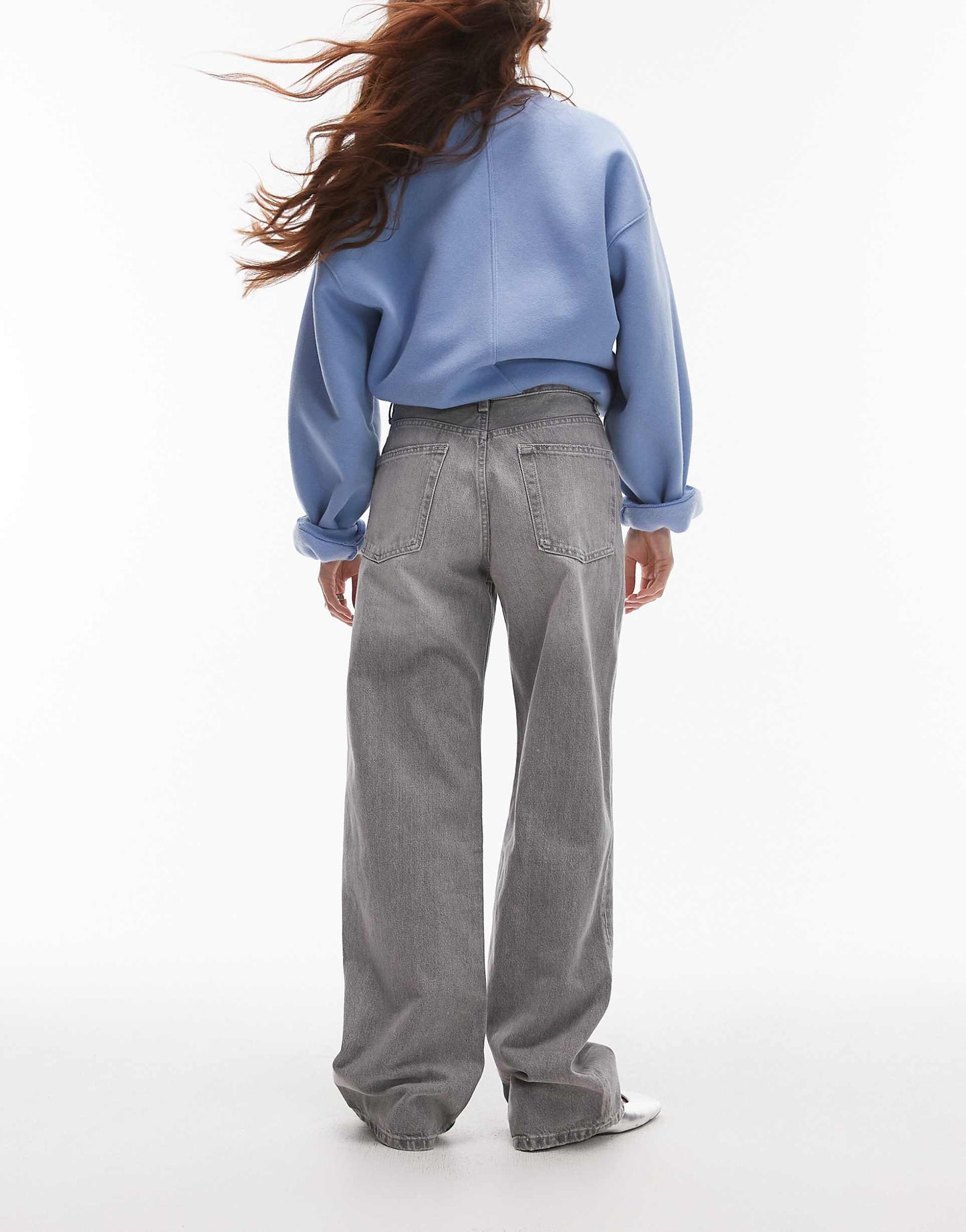 Mid Rise Straight Leg Jeans