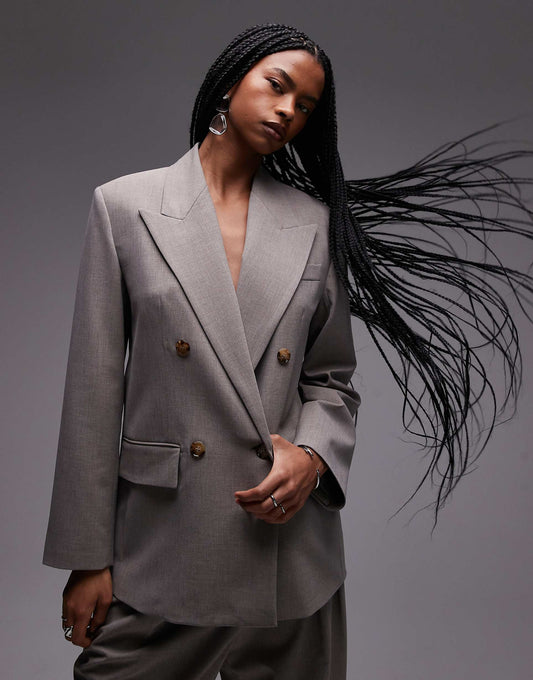 Oversized Double Breasted Blazer Co-Ord