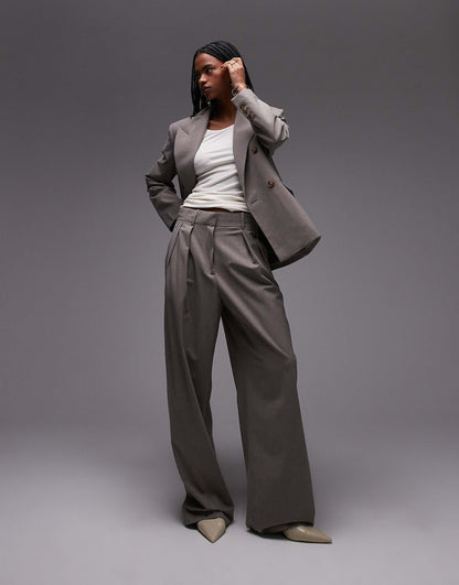 Relaxed Straight Fit Tailored Trousers Co-Ord