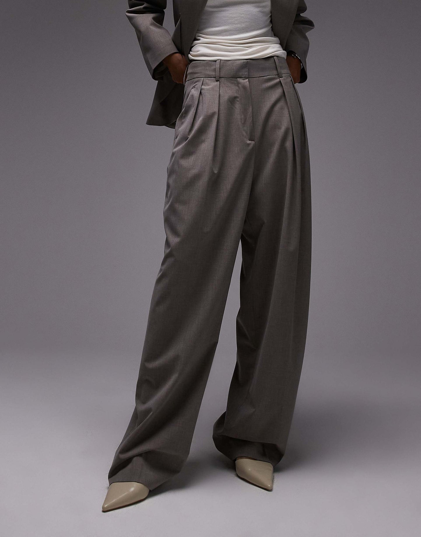 Relaxed Straight Fit Tailored Trousers Co-Ord