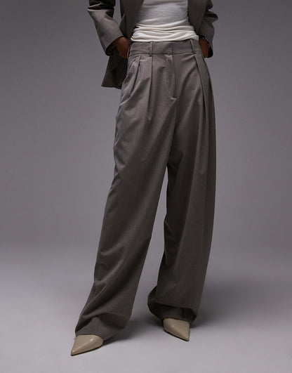 Relaxed Straight Fit Tailored Trousers Co-Ord