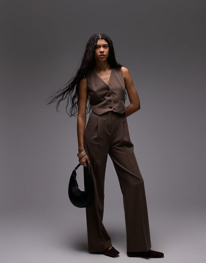 High Neck Belted Jumpsuit