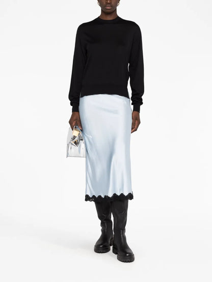 Ribbed Crew Neck Jumper