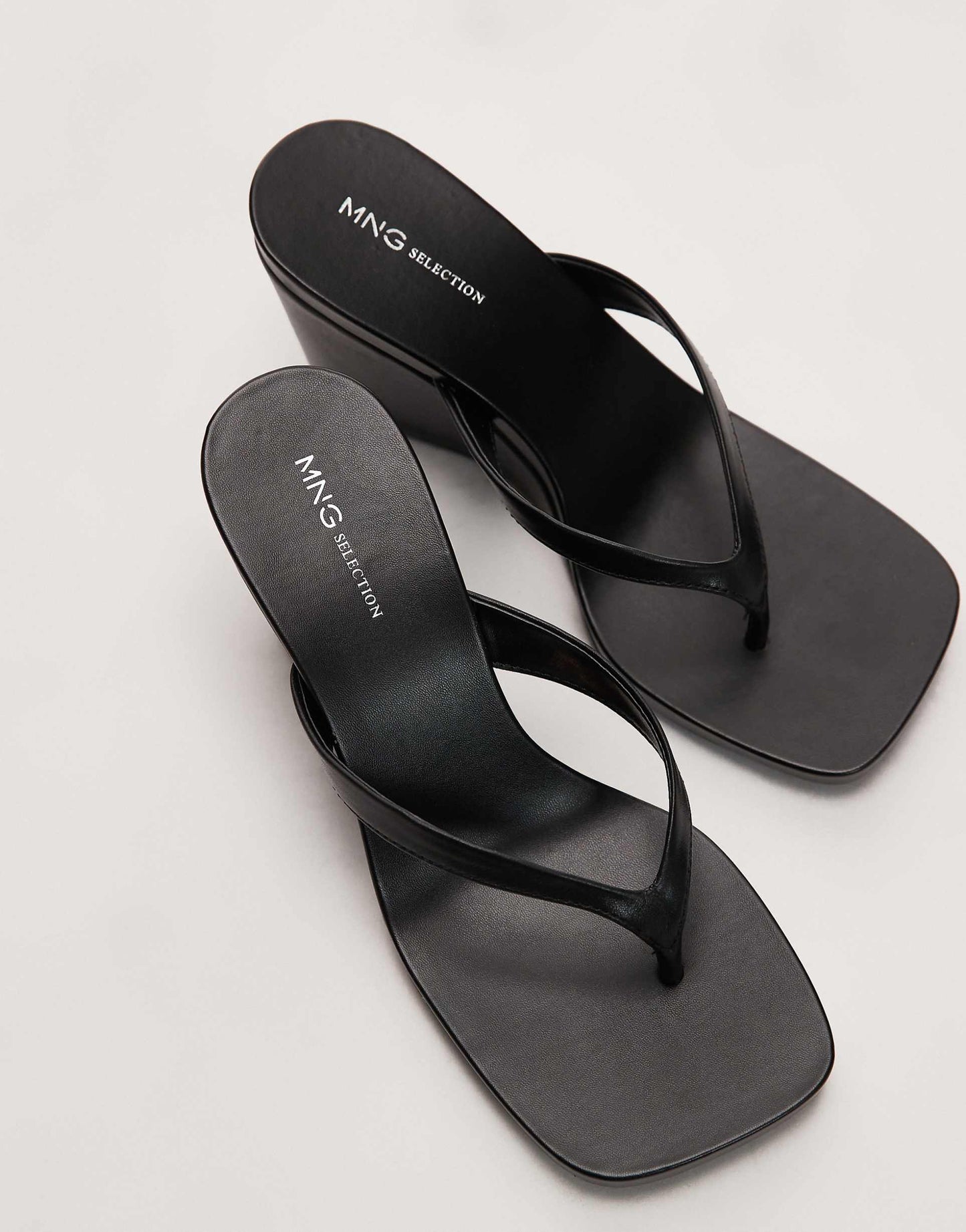 Wedge Heel Leather Sandal