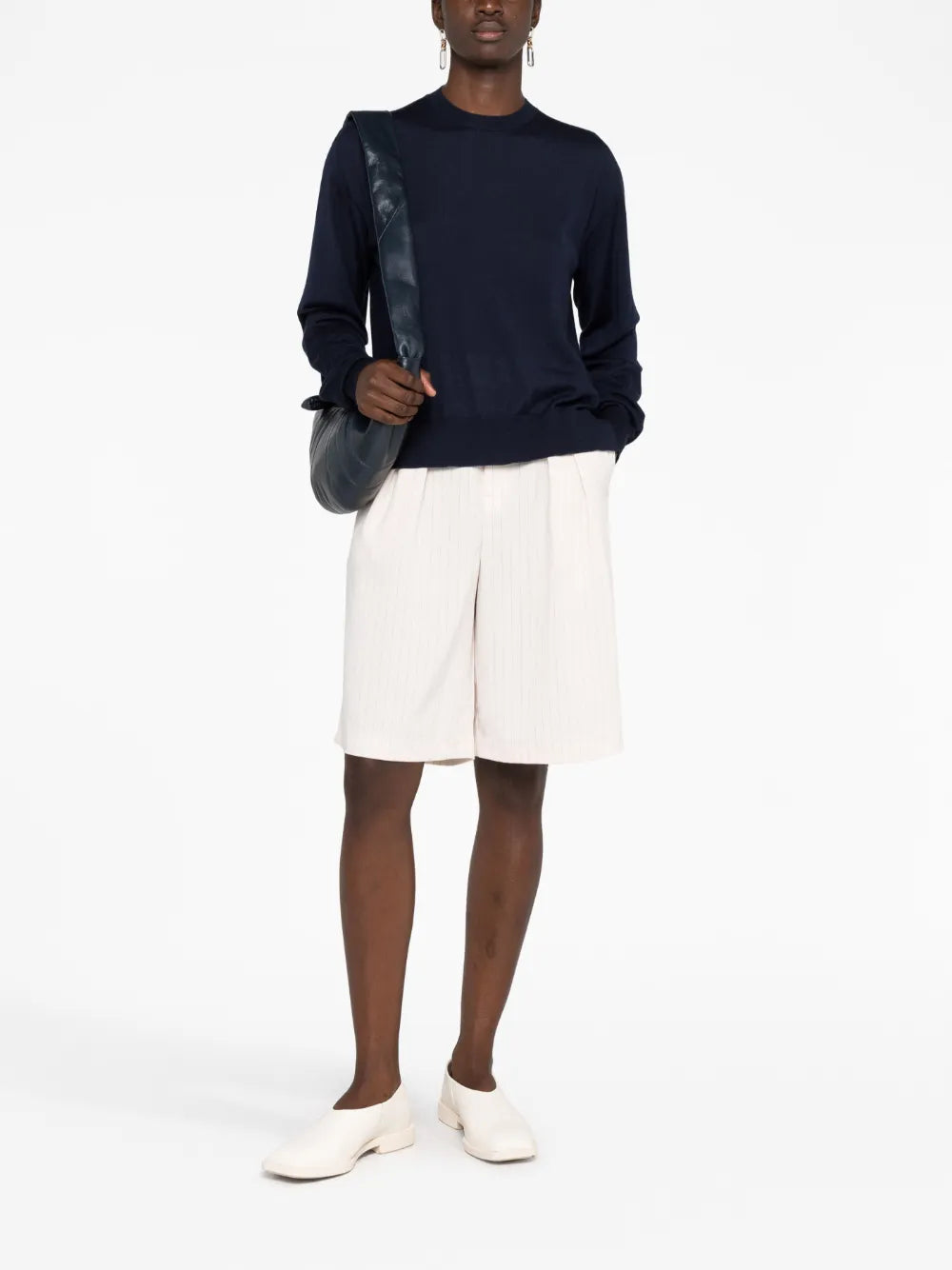 Ribbed Crew Neck Jumper