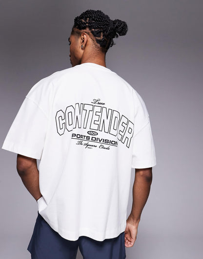 Oversized Heavyweight Back Print Cotton T-Shirt With Quick Dry Finish