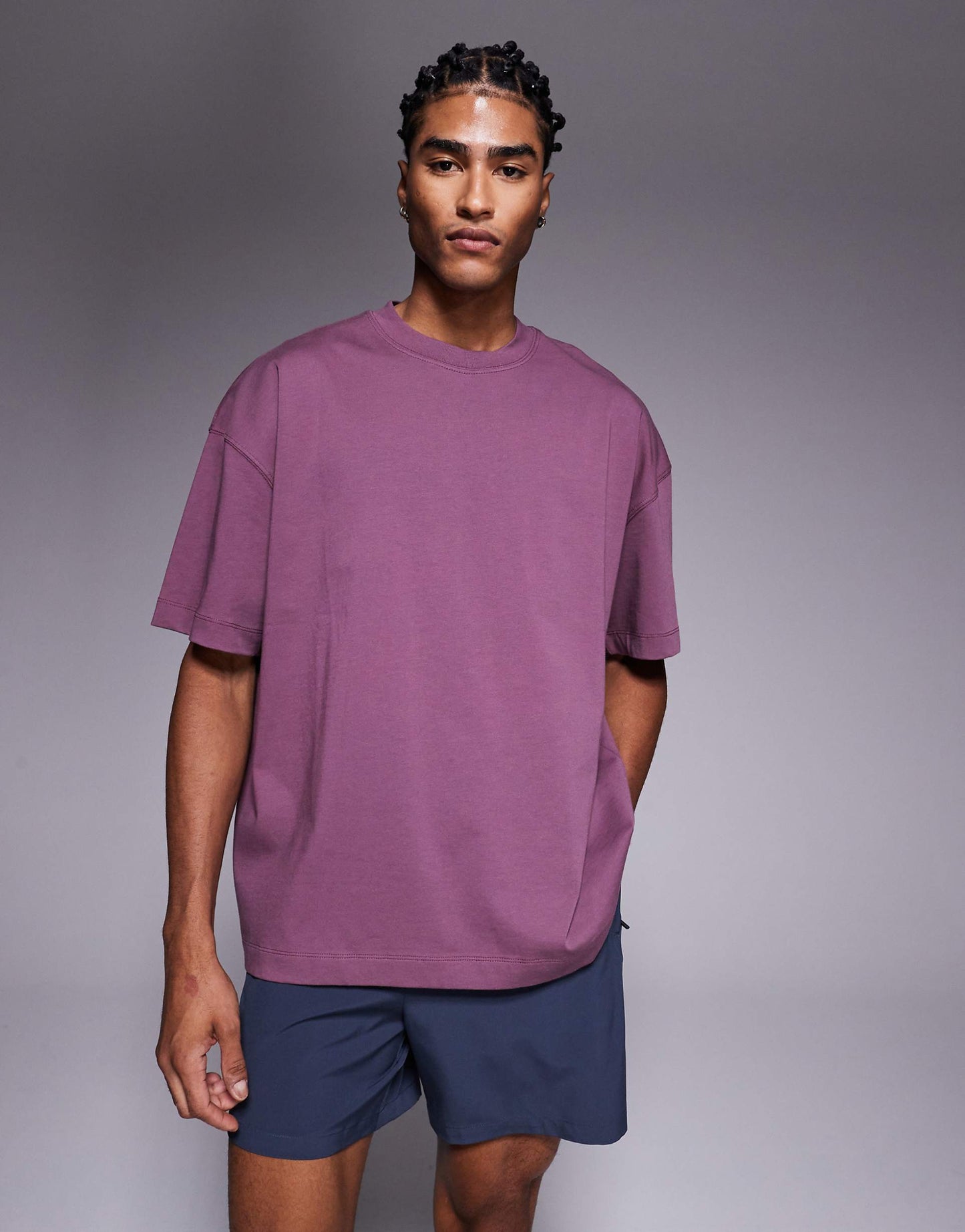 Oversized Heavyweight Back Print Cotton T-Shirt With Quick Dry Finish