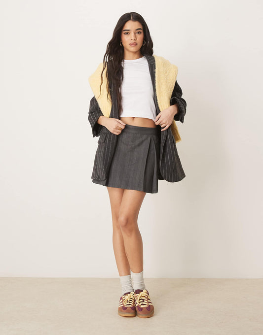 Pleated Mini Skirt