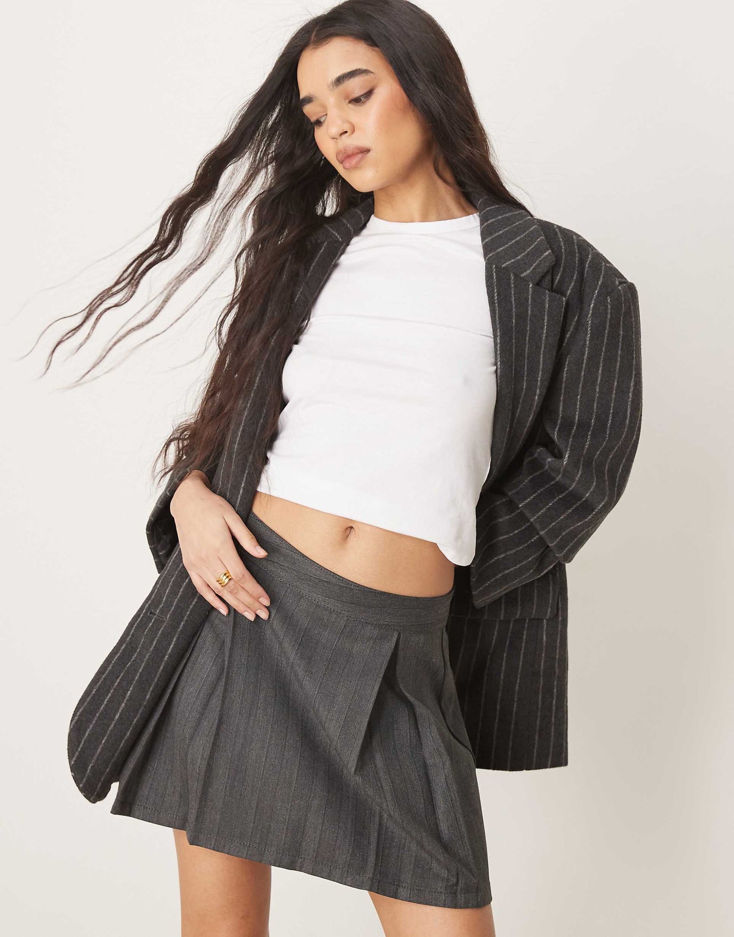 Pleated Mini Skirt