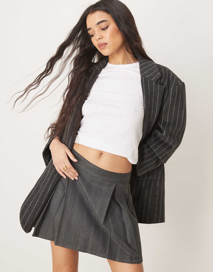 Pleated Mini Skirt