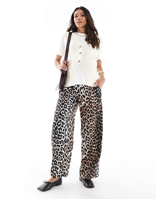 Maternity Wide Leg Pull On Trousers