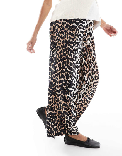 Maternity Wide Leg Pull On Trousers