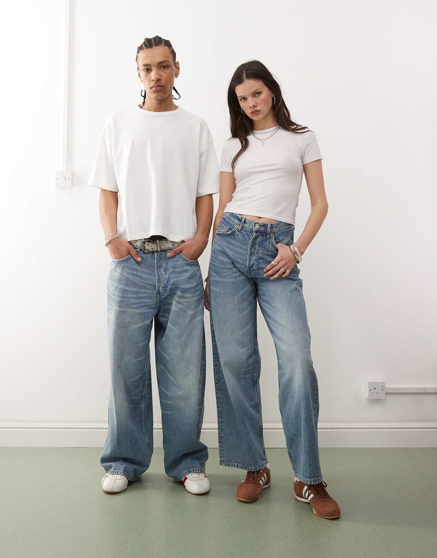 Unisex Astro Baggy Wide Leg Jeans