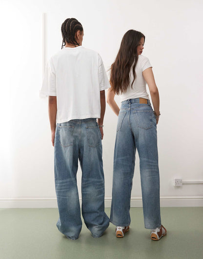 Unisex Astro Baggy Wide Leg Jeans