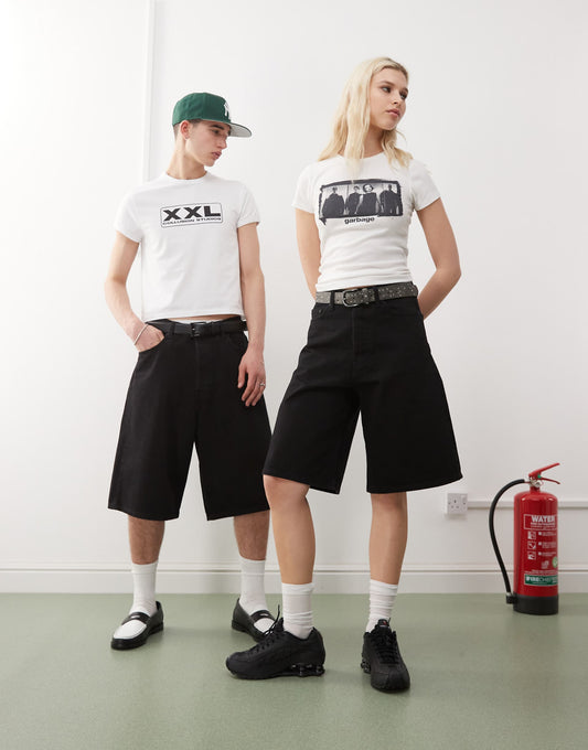 Astro Unisex Baggy Denim Shorts