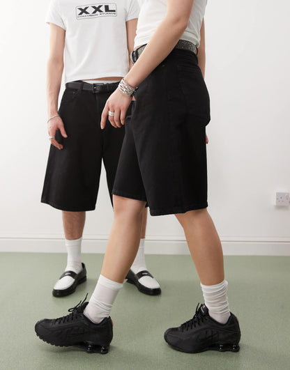 Astro Unisex Baggy Denim Shorts
