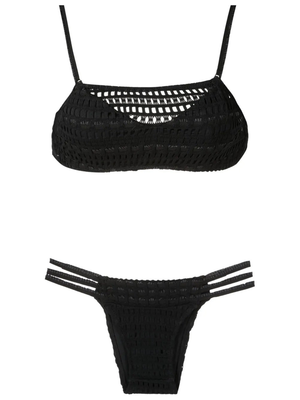 Open-Knit Bikini Set
