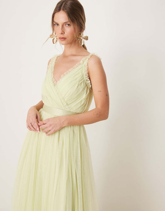 Floral Print Strappy Maxi Bridesmaid Dress