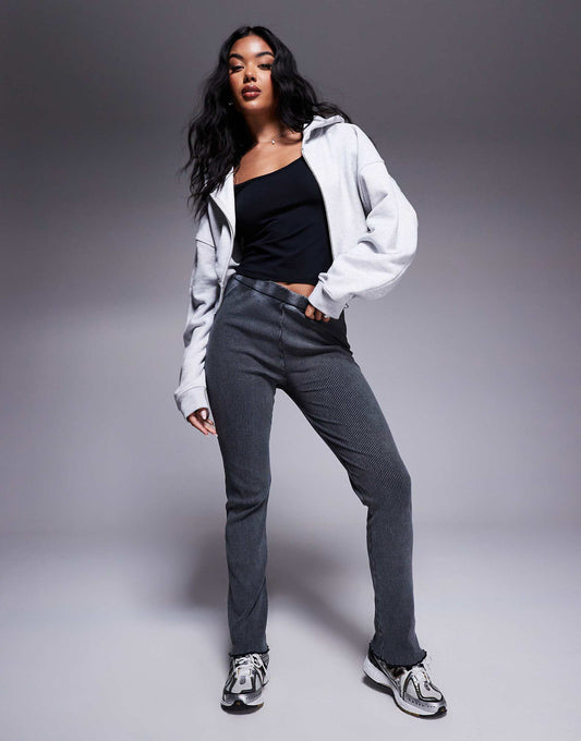 Highwaisted Rib Flares