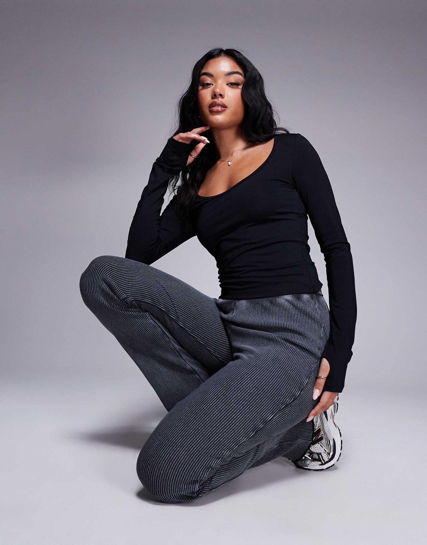 Highwaisted Rib Flares