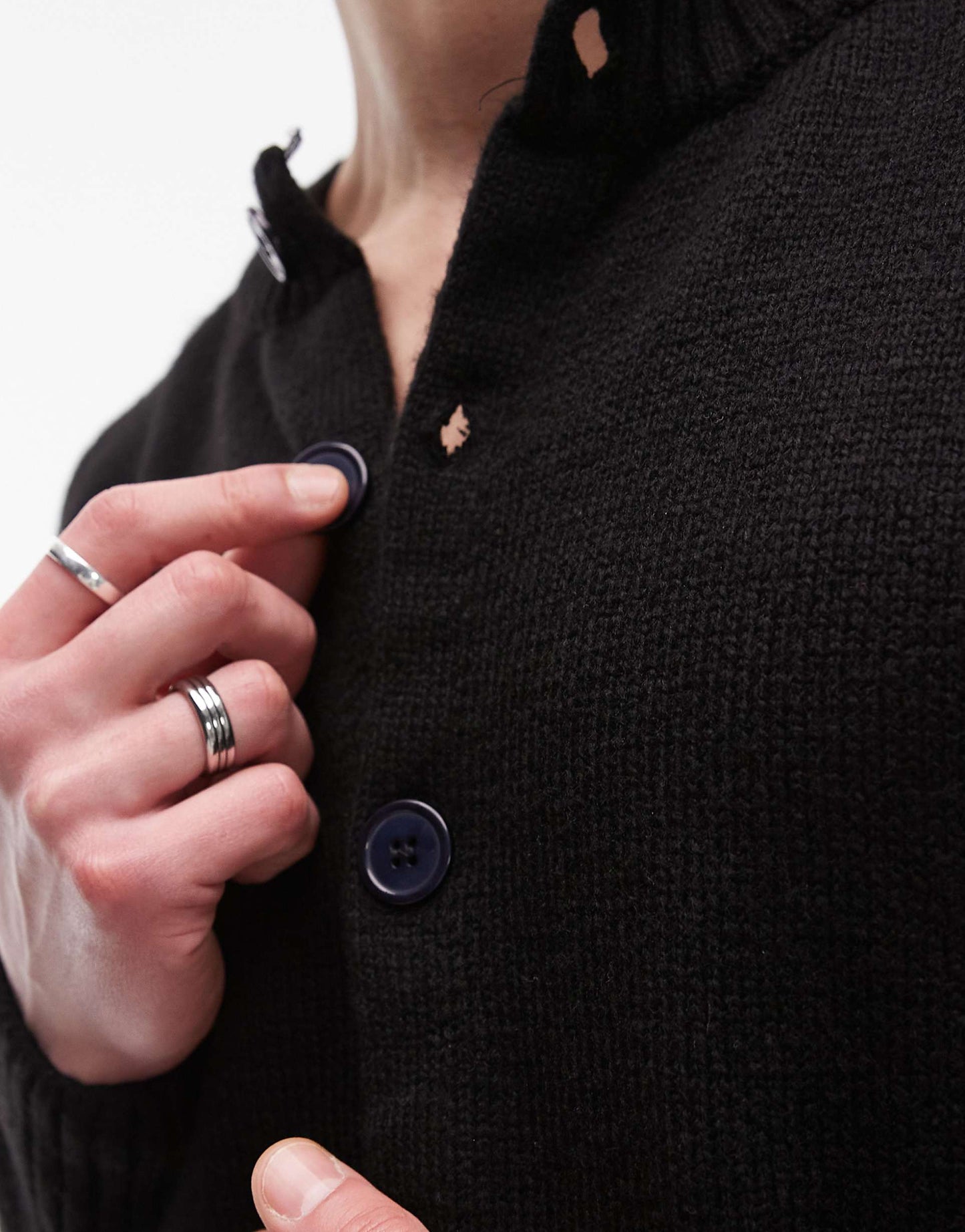 Crew Neck Button Through Cardigan