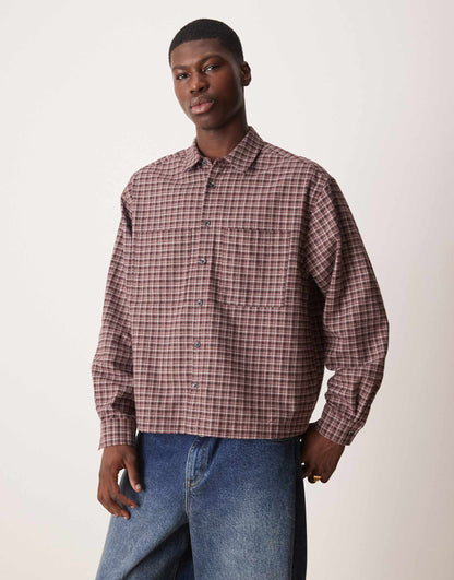 Oversized Boxy Flannel Shirt
