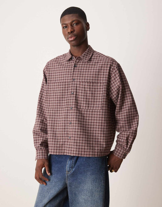 Oversized Boxy Flannel Shirt