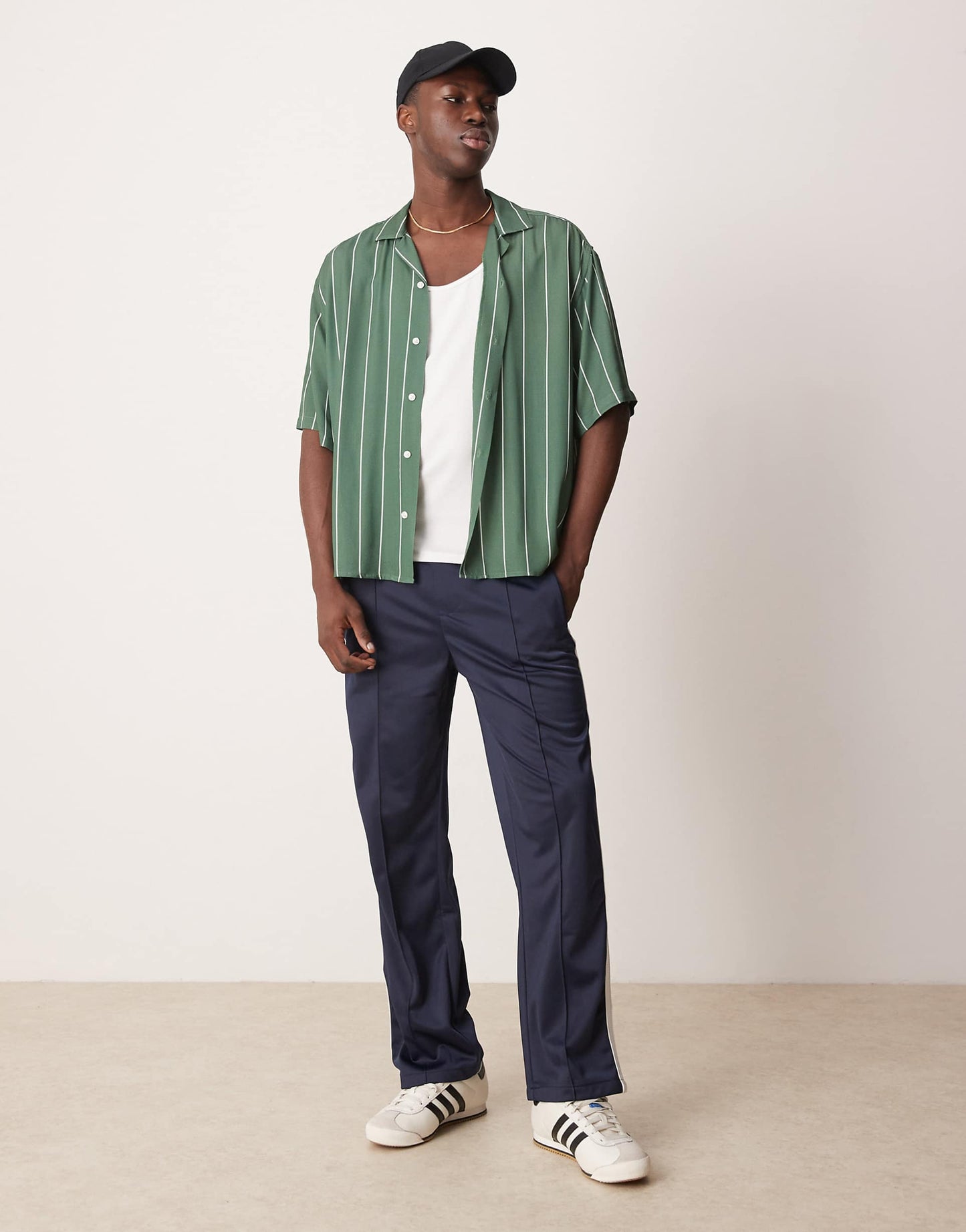 Oversized Boxy Striped Shirt