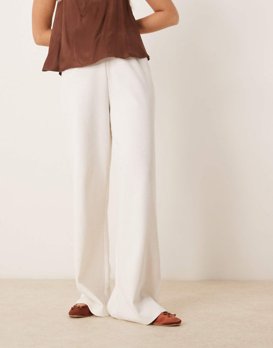 Waffle Wide Leg Trousers