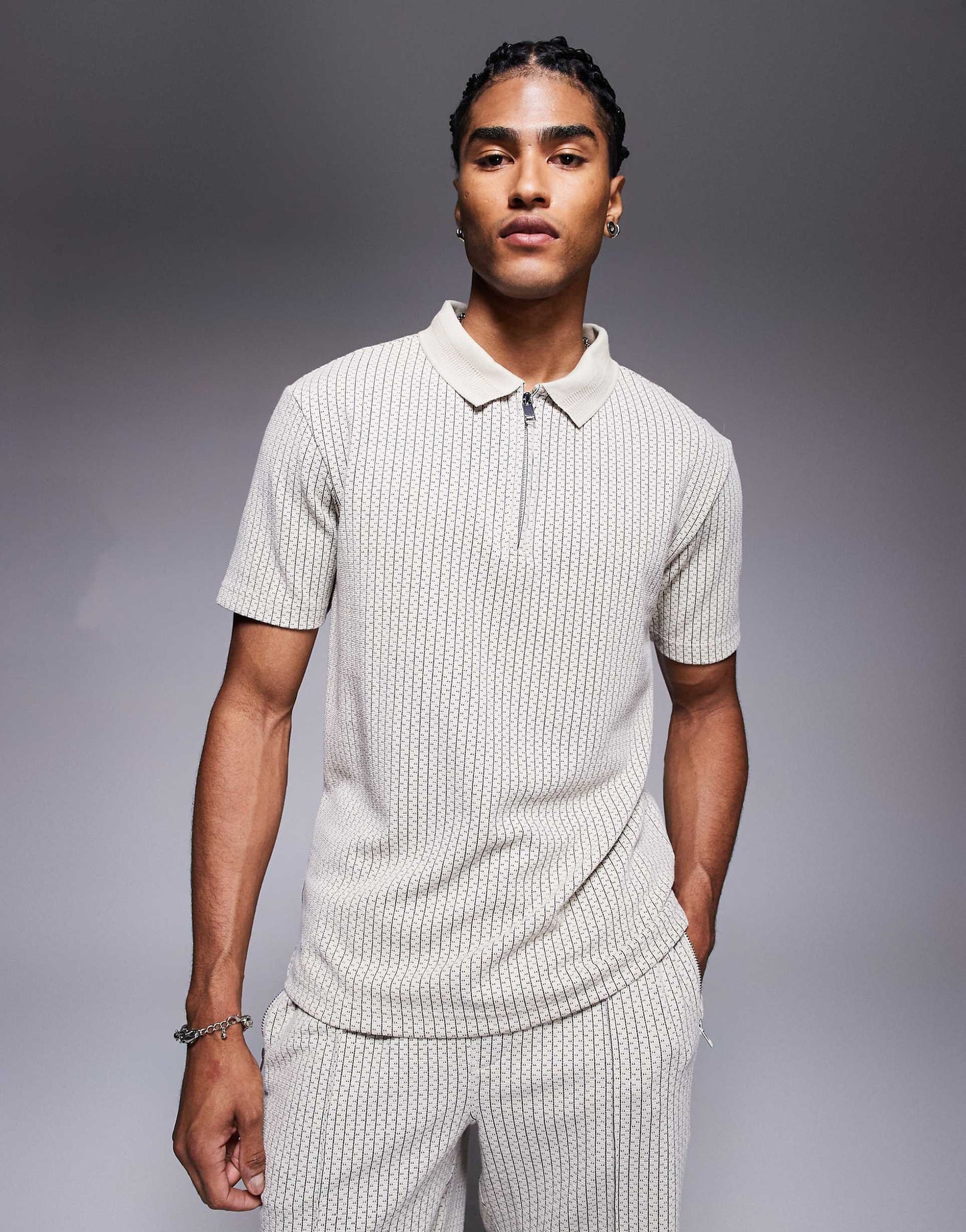 Jacquard Polo Co-Ord