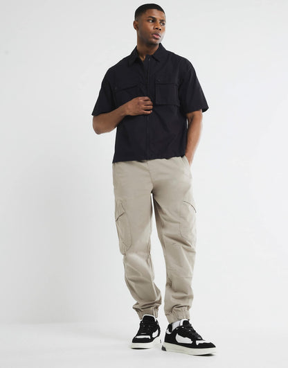 Cuffed Cargo Trousers