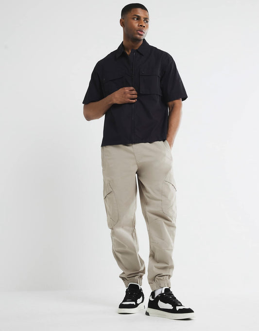 Cuffed Cargo Trousers