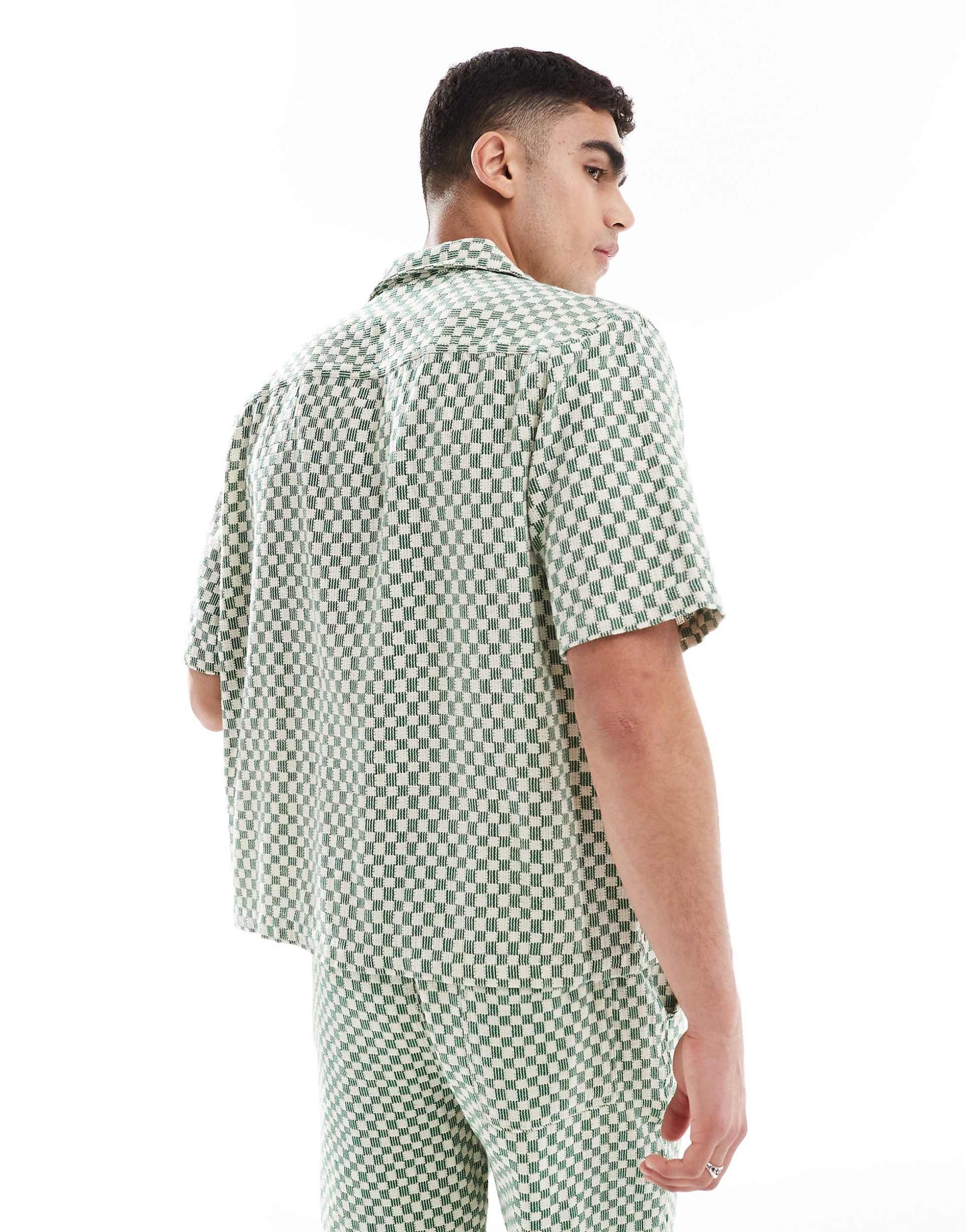 Checkerboard Shirt Co-Ord