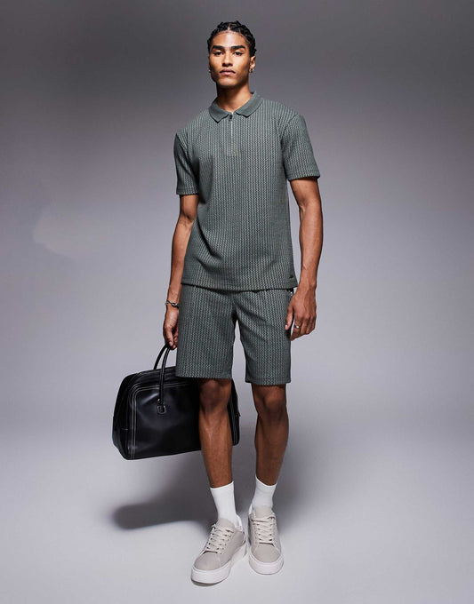 Jacquard Shorts Co-Ord