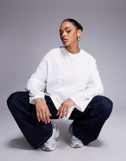 Long Sleeve T-Shirt With Knot Back Detail