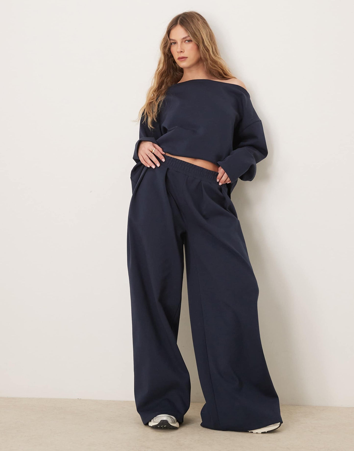 Interlock Super Wide Leg Trouser