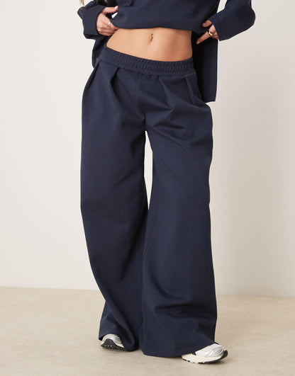 Interlock Super Wide Leg Trouser