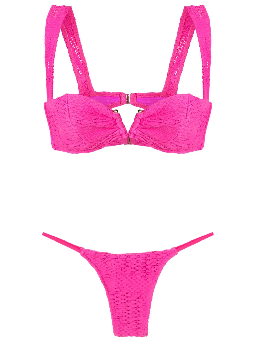 Woven Balconete Bikini Set