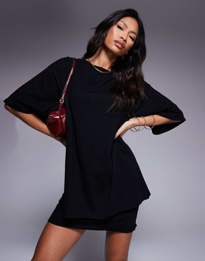 2 in 1 T-Shirt Mini Dress