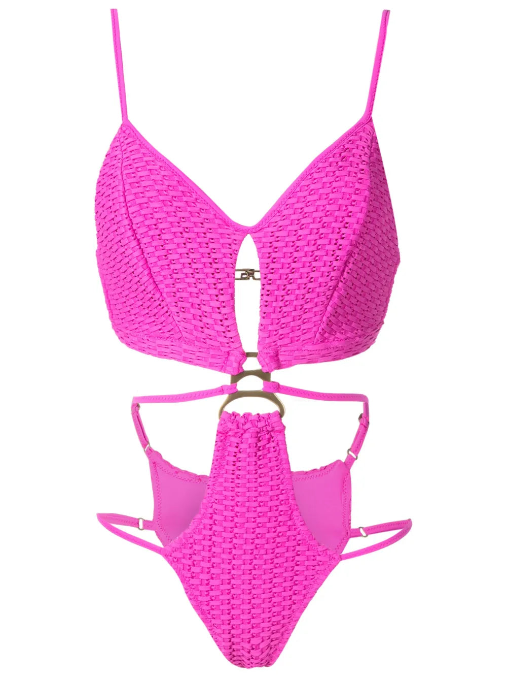 Woven Cut-Out One-Piece