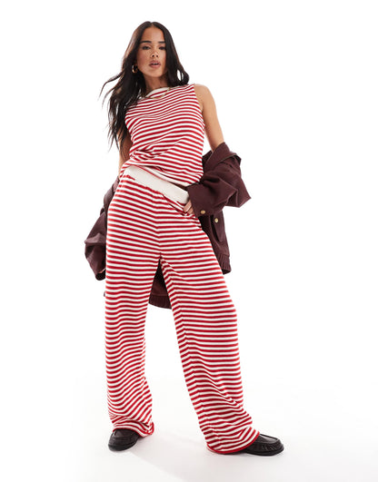 Knitted Wide Leg Trouser Co-Ord