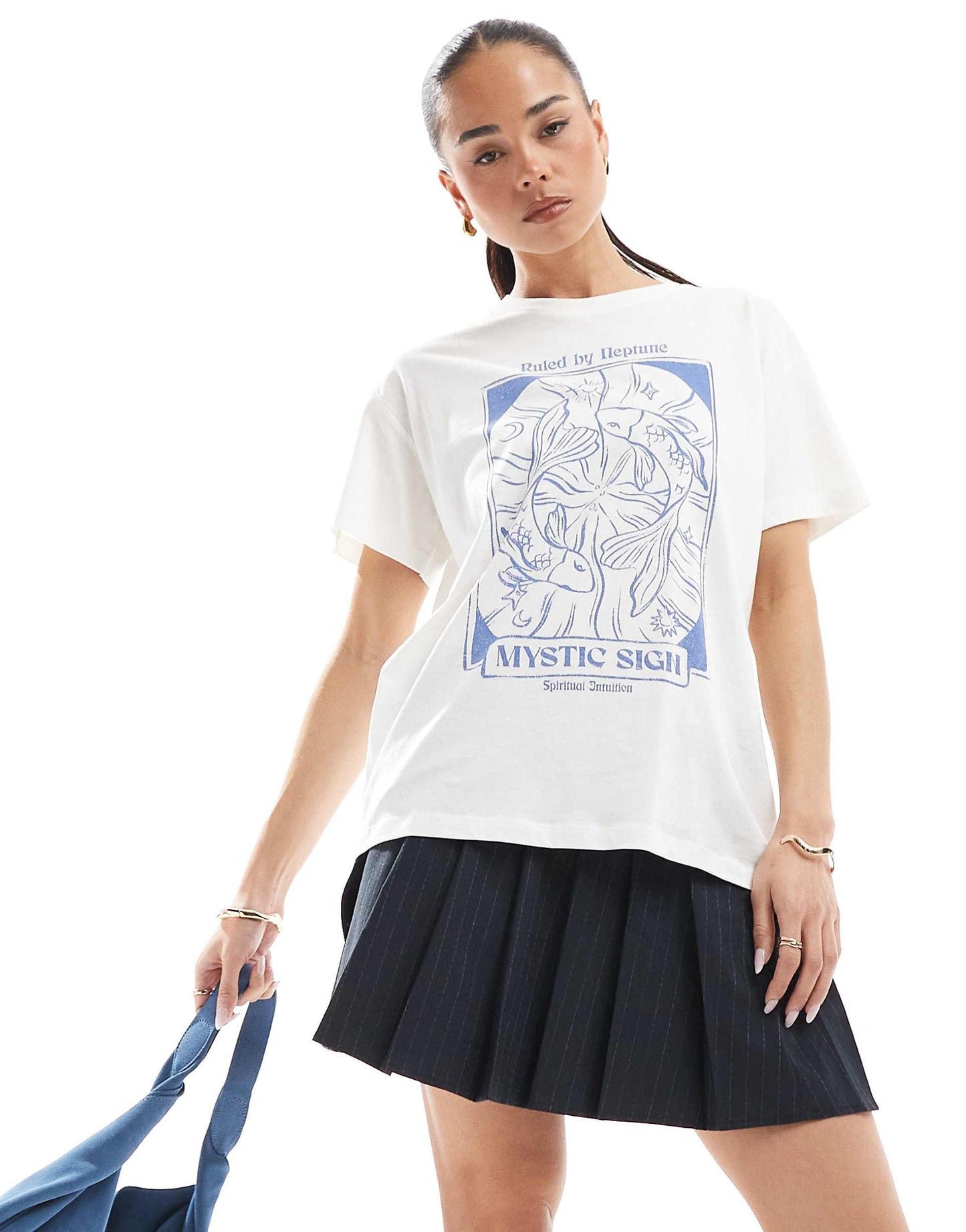 'Mystic Sign' Graphic Oversized T-Shirt