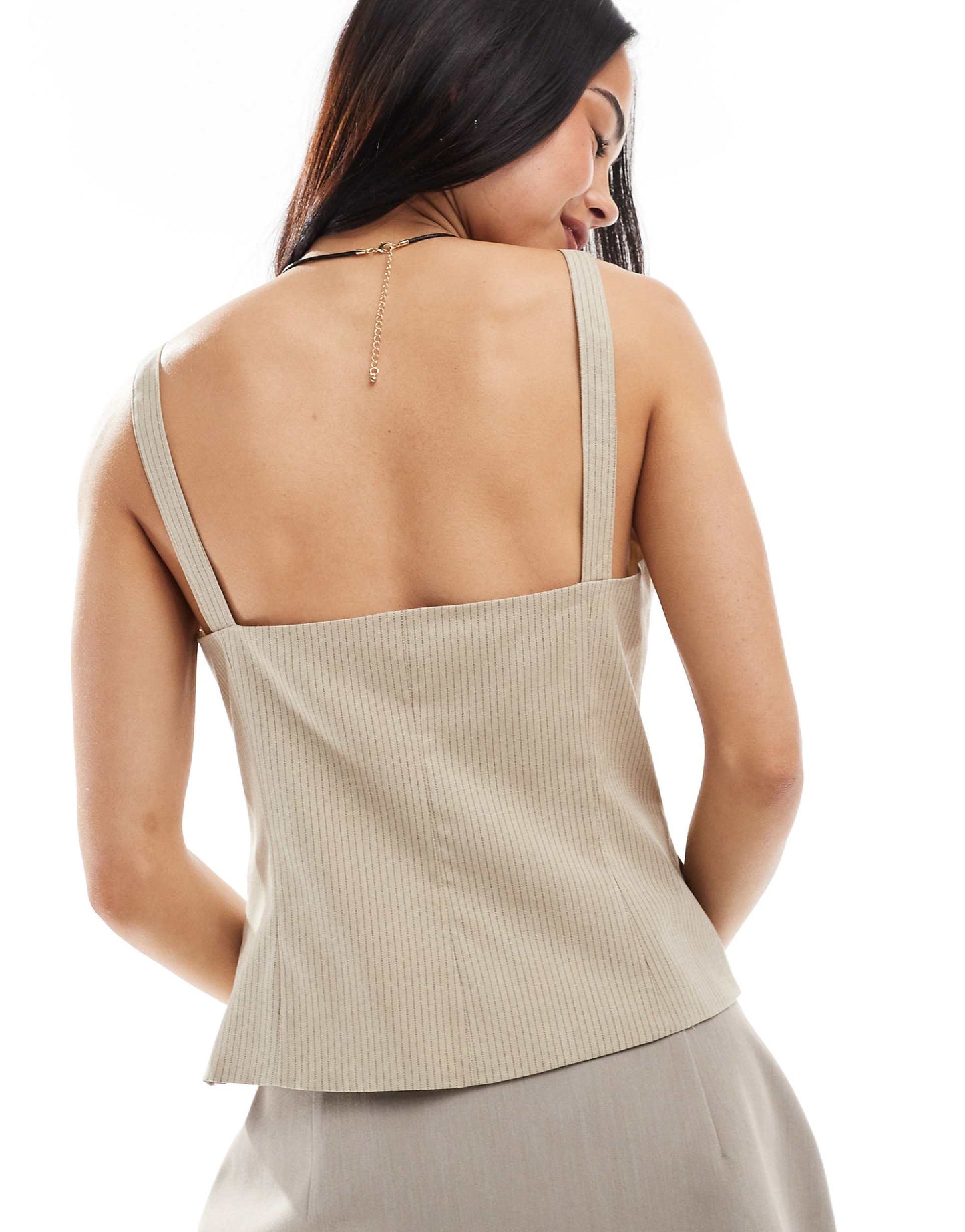 Tailored Waistcoat Style Cami Top